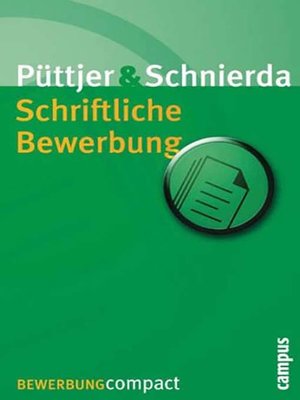cover image of Schriftliche Bewerbung